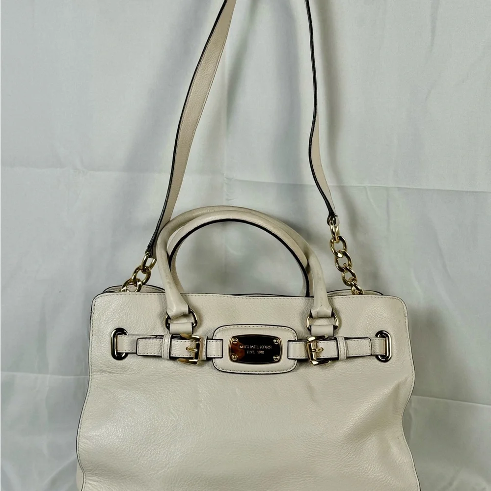 Michael Kors white Hamilton‎ bag pre loved